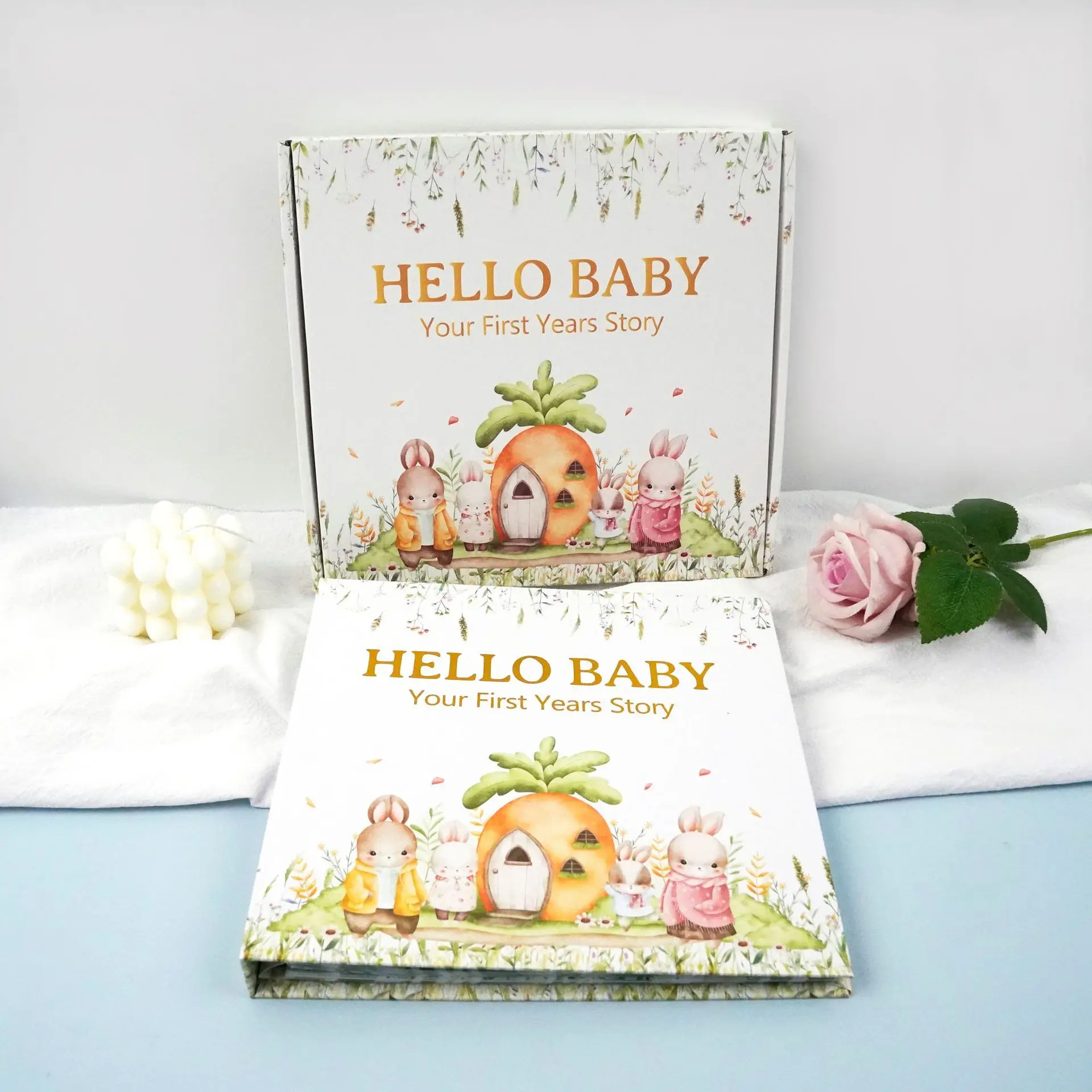 Bview Art 100 sheets Baby Growth Memory Book Set - Pregnancy to Toddler Journal with DIY Scrapbook Pages for New Parents 6