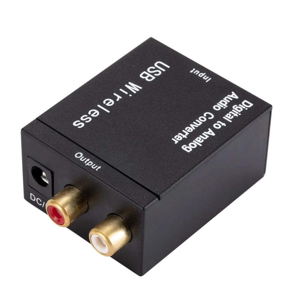 Digital to Analog Audio Converter Optical Fiber Coaxial Signal to Analog DAC With Bluetooth 2*RCA Amplifier Decoder