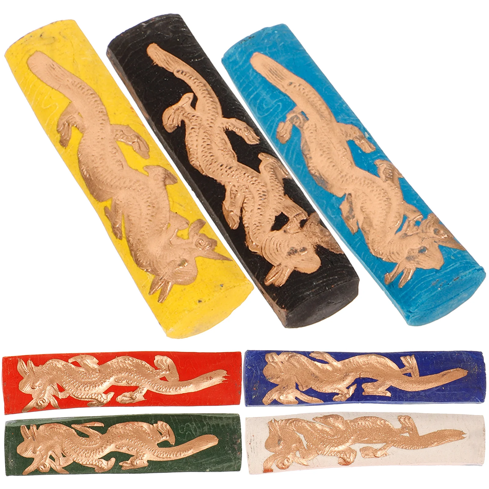 7 Pcs Ink Stick Paint Block Tradition Chinese Creative Calligraphy Practicing Handmade for Writing Traditional