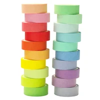 10Rolls Rainbow Washi Tapes Scrapbooking Masking Tape Basic Diary Journal Supplies Decorative Adhesive Tape Stationery Washitape 1