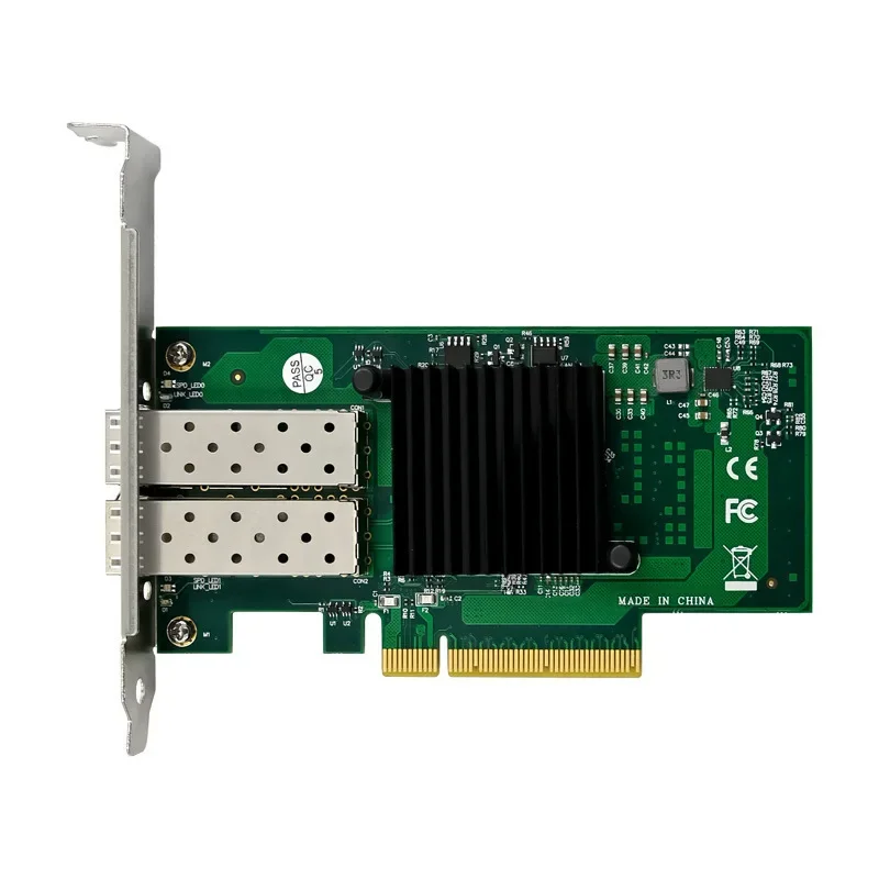 듀얼 포트 Sfp 파이버 네트워크 카드 X520-da2 서버 네트워크 카드, 82599es 칩 10g, 고속 데이터 변속기 내구성