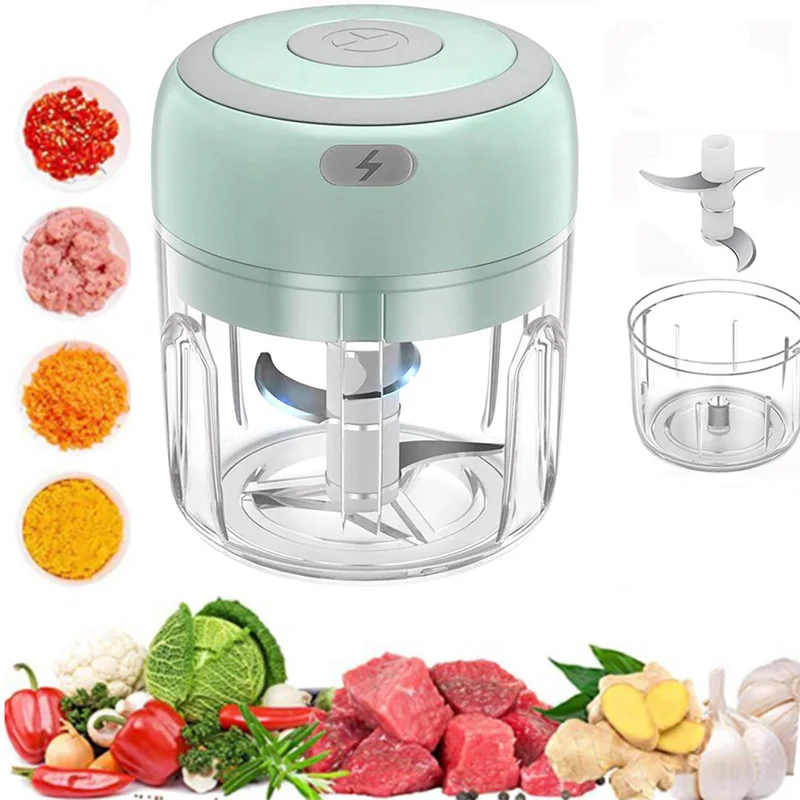 Automatic Electric Garlic Crusher Speedy Blender Usb Portable 250Ml Garlic Chopper Mini Cordless Food Chopper For Home Use 6