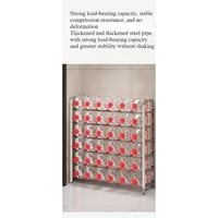 Thickened stainless steel shoe rack, family corridor, student dormitory, rental room, shoe cabinet 5