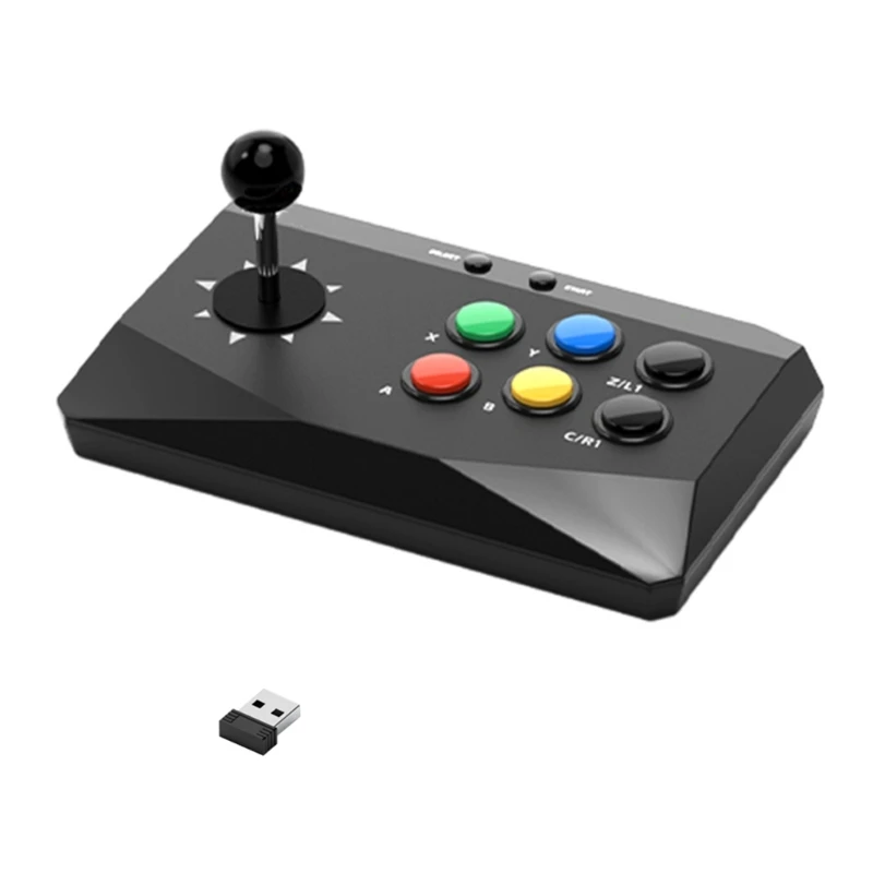 Arcade Stick Per Accessori Console Gioco Per Pc Supporto Ricevitore 2.4G Tastiera Da Gioco Arcade Stick Vintage 24Bb