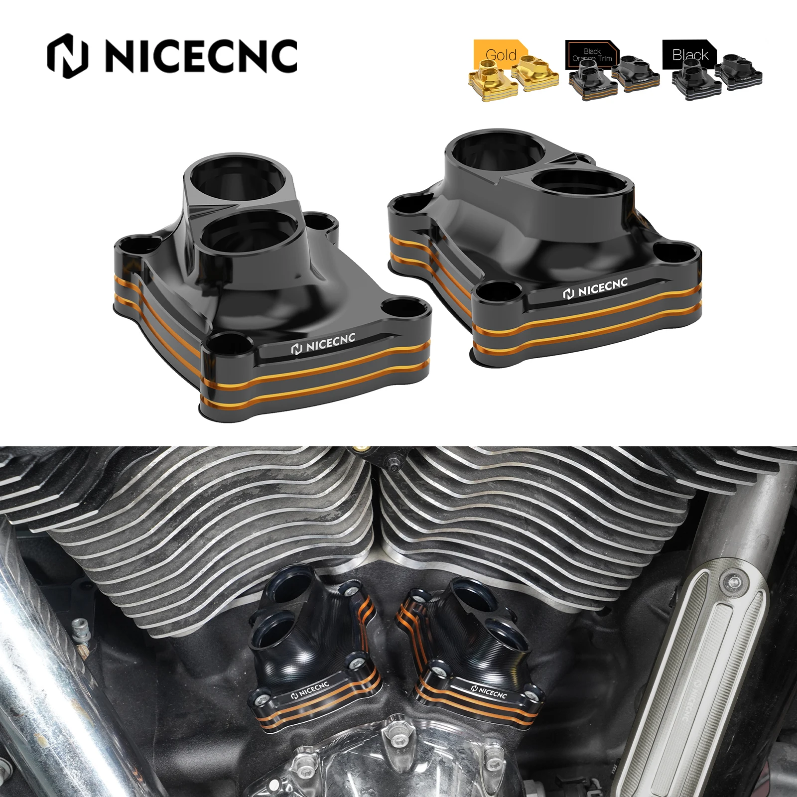 

Tappet Covers M8 Engine For Harley 2017-2023 Electra Glide Road King FLHR CVO Street Glide Road Glide Ultra Limited Tri Glide