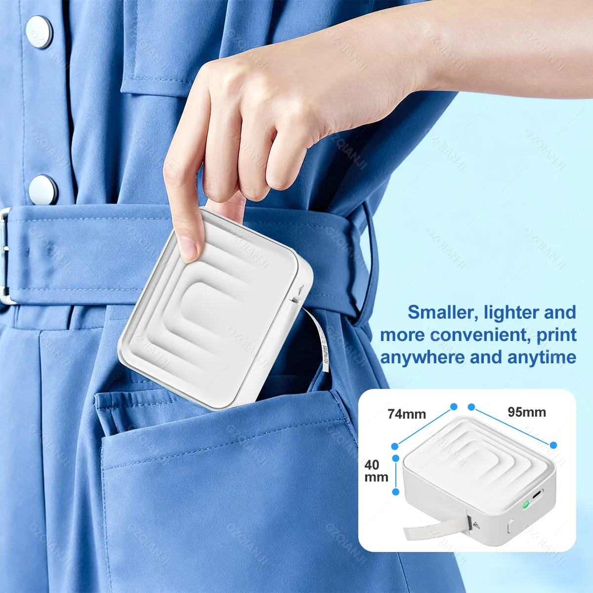 Marklife M1 Portable Thermal Printer Mini Adhesive Label Printer Inkless Bluetooth Printing Machine Sticker Labeling Machine