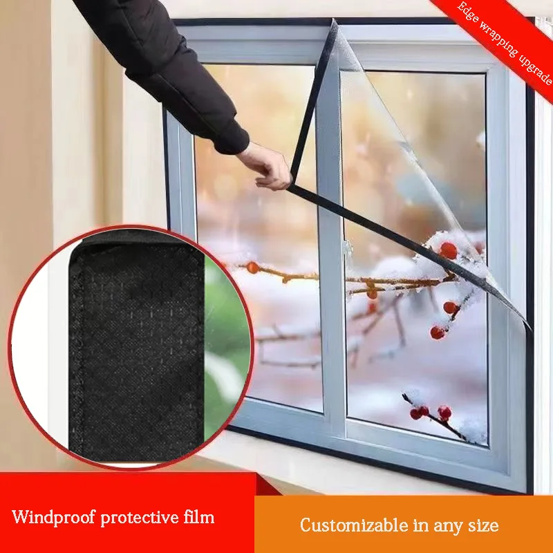 Description Picture 6 of itemNew style Winter window windproof and warm film sealing plastic cloth, winter windproof curtains, cold insulation and antifreeze