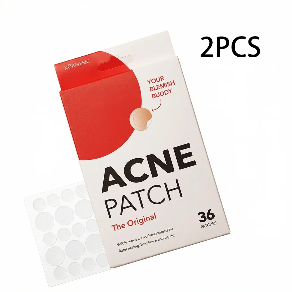 36 Invisible Hydrocolloid Acne Patches - Absorb Pus & Oil, Reduce Redness, All-Day Wear