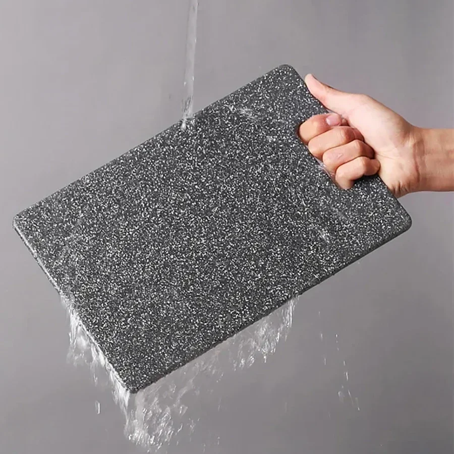 Marmor-Textur PP Schneidebrett Antibakteriell und Schimmelresistent Küchen-Gemüse-Schneidebrett Spülmaschinenfest – Detail 11
