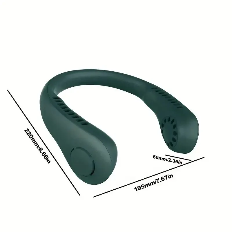 Neck Fan Portable Electric Wearable Cooling USBRechargeable Bladeless Mobile Air Conditioner Silent