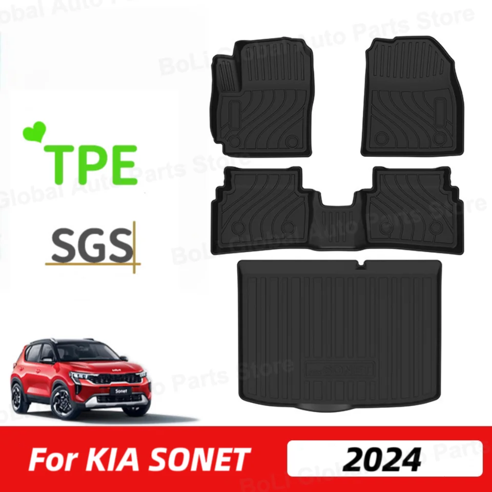 Use For KIA SONET Car Carpet KIA SONET Car Floor Mat Fit For Waterproof Floor Mat