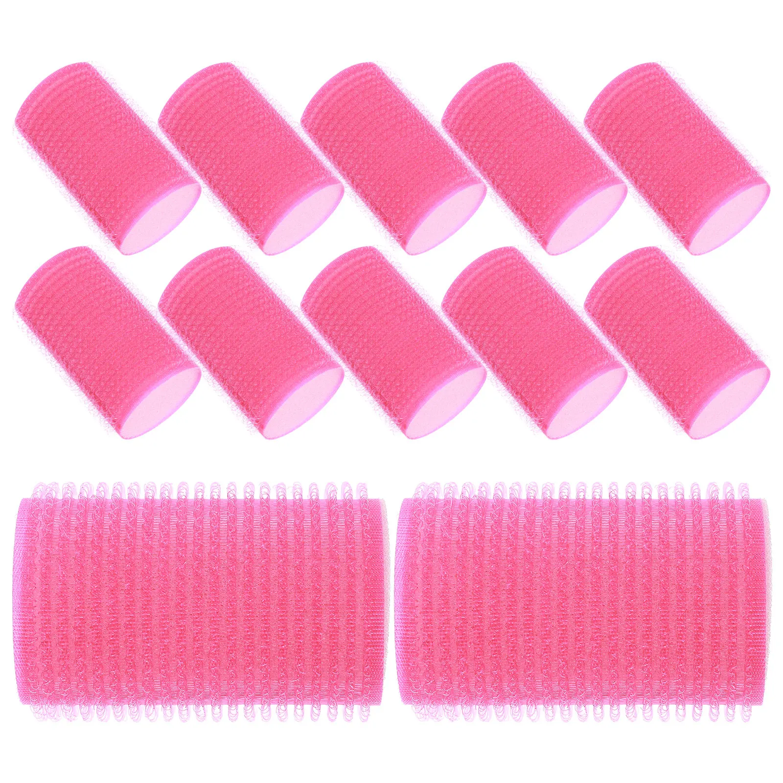 12pcs Self Adhesive Hair Curler Sponge Rollers Temporary Styling Tool Soft Curling Suitable All Hair Types Dry Wet