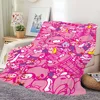 Pink Cartoon G-Gloomy Bear cute Blanket Skin friendly comfort warm soft plush blanket suitable sofa living room office bedroom 3