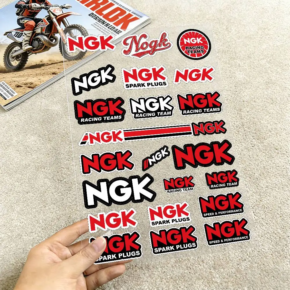 NGK 반사형 오토바이 스티커, 야간 어두운 곳에서 스쿠터 헬멧에 부착하는 3M 안전 경고 스티커
