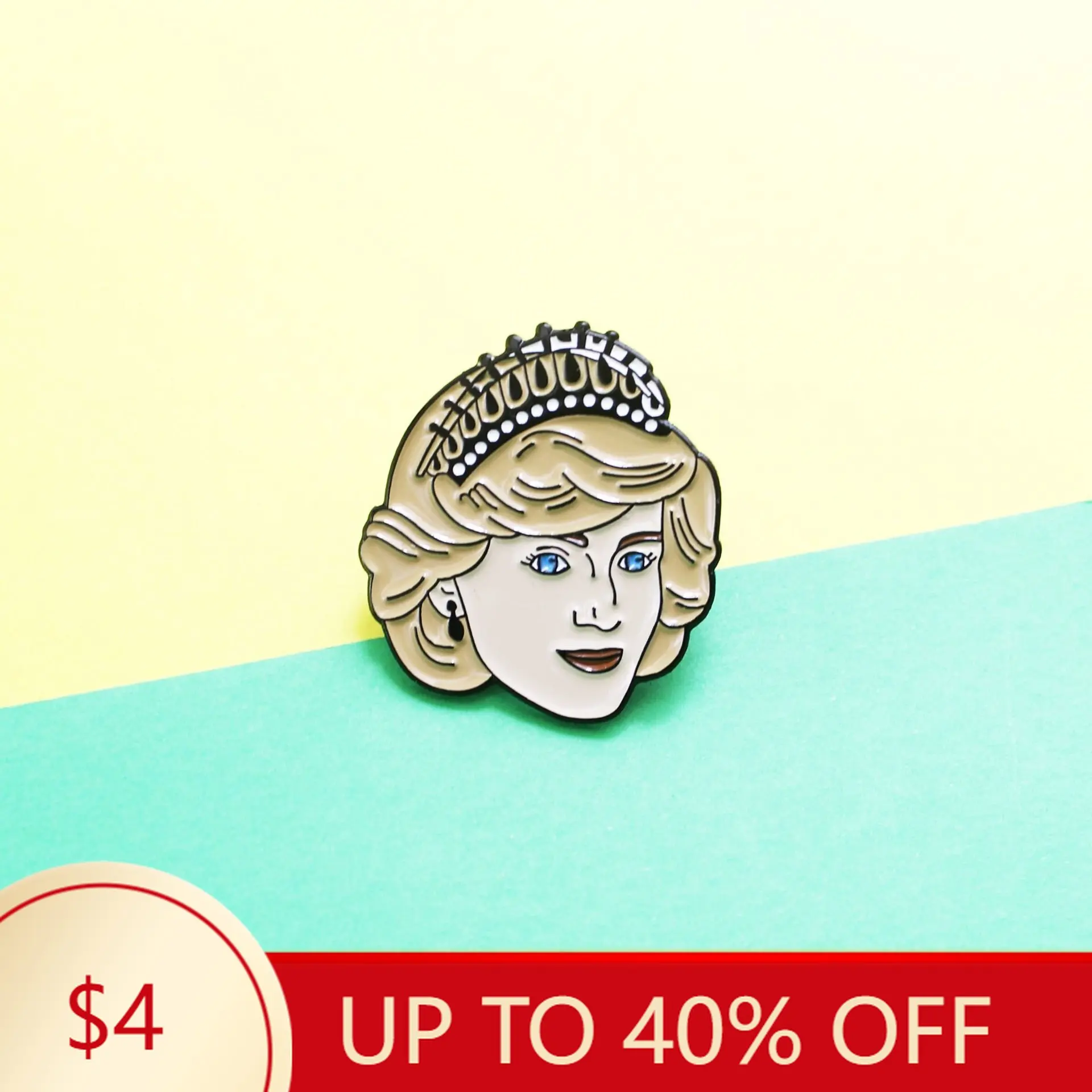 Elegant Queen Elizabeth Crown Empress Elegant Lapel Pins Honorable