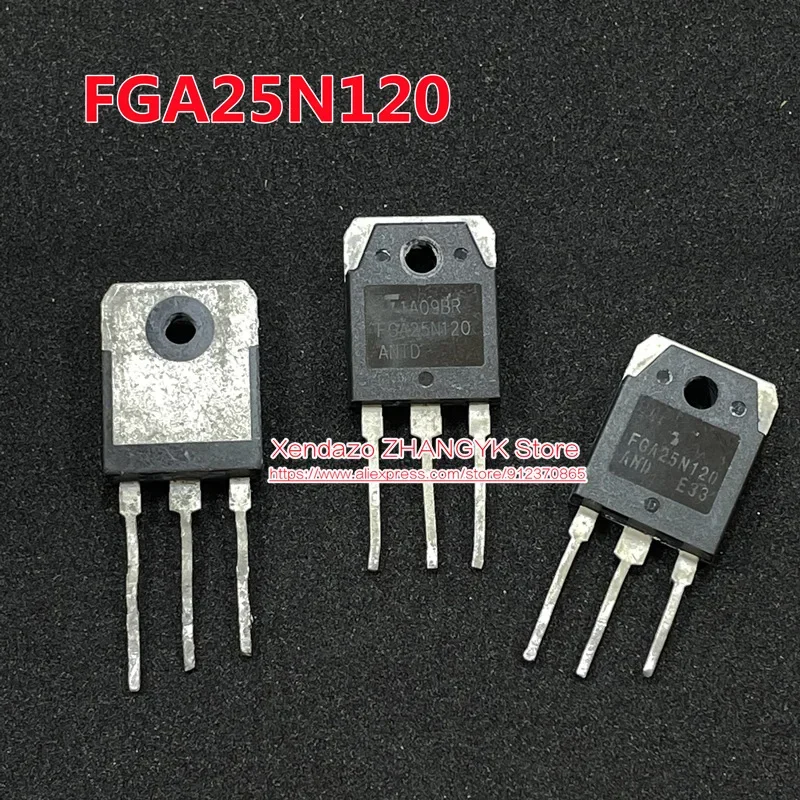 10pcs/lot Original FGA25N120 FGA25N120ANTD FGA25N120AND TO247 20A 1200V IGBT TLarge chip high power Transistor