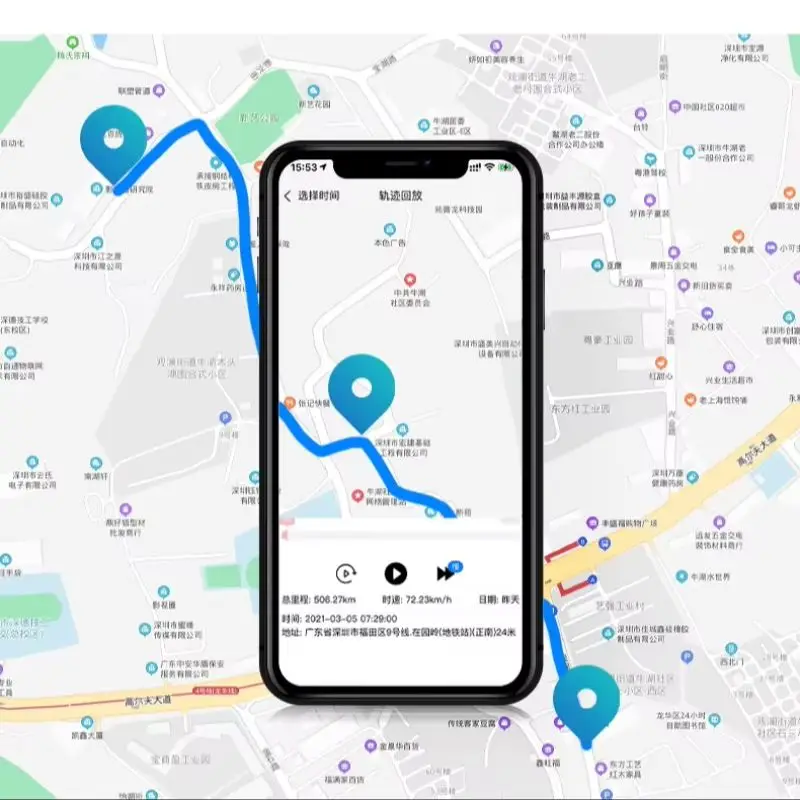 Portable GPS Tracker Personal Locator Precise Positioning 5-10 M Strong Magnetic Attraction Multple Alarms Support 2G/3G/4G SIM