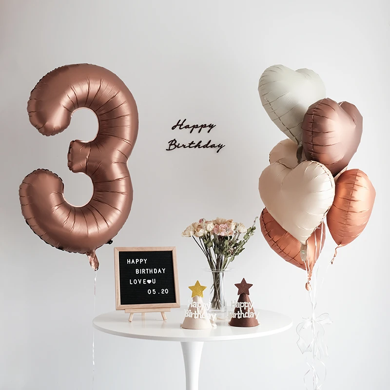 1pc 32/40inch Nummer Luftballons 0-9 Ziffer Folie Helium Ballon Baby party Kinder und Erwachsene Geburtstags feier Dekoration digitalen Ballon – Detail 9
