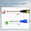 12-1Pcs Multi-Purpose 45mm Deep Drill Hole Long Nibs Waterproof Marker Pens for Bathroom Woodworking Long Head Carpenter Pen 6