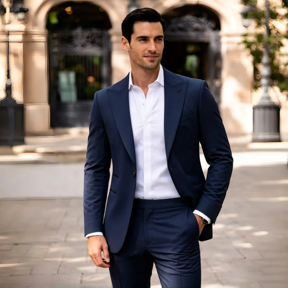 Costume Homme Vert Sauge 2 Pièces pour Bal de Promo