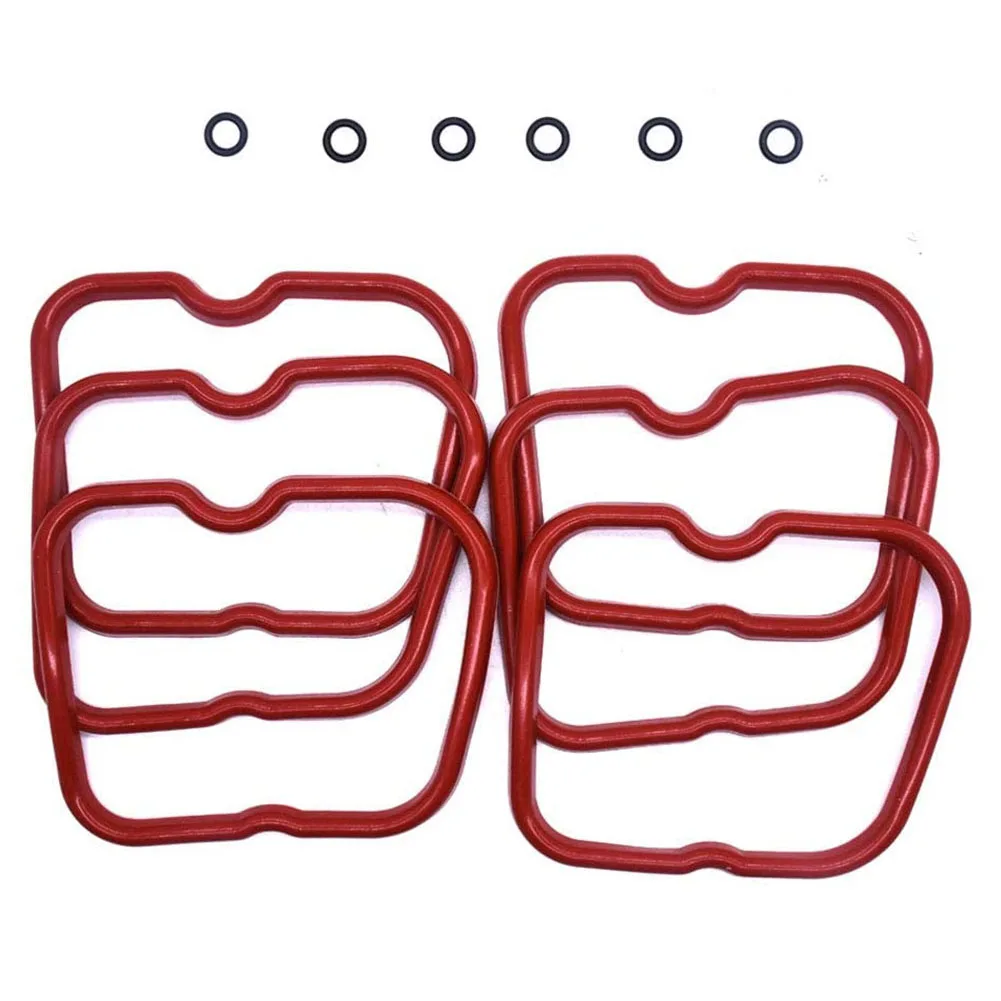 6 Pack Valve Cover Gasket Set With Seal For Dodge Cummins 1989-98 12V 6B 6BT 5.9L 12 Valve Lawn Mower Parts Garden Power Tool