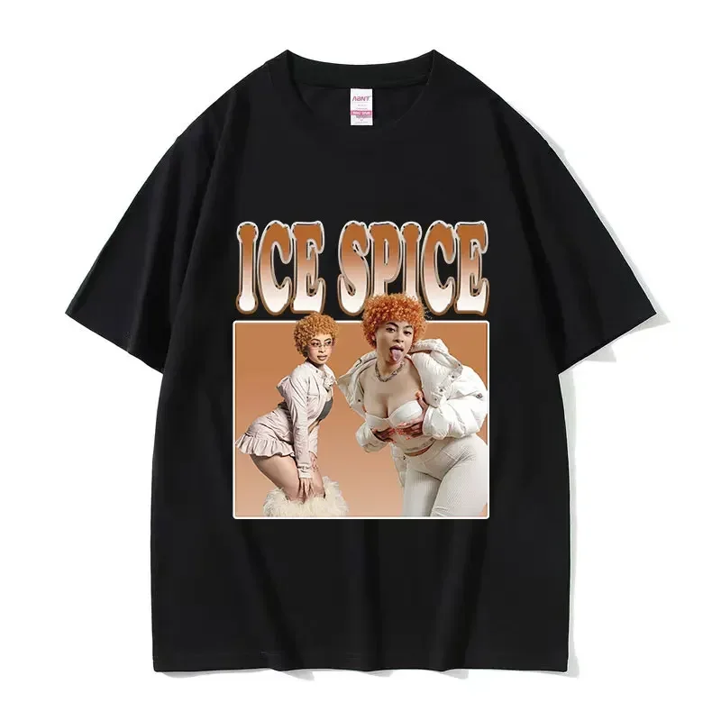 

RapperIceSpicegraphicT-shirtmenwomenhiphopfashionshortsleeveT-shirtso-neck100 % хлопок, футболка большого размера, уличная одежда