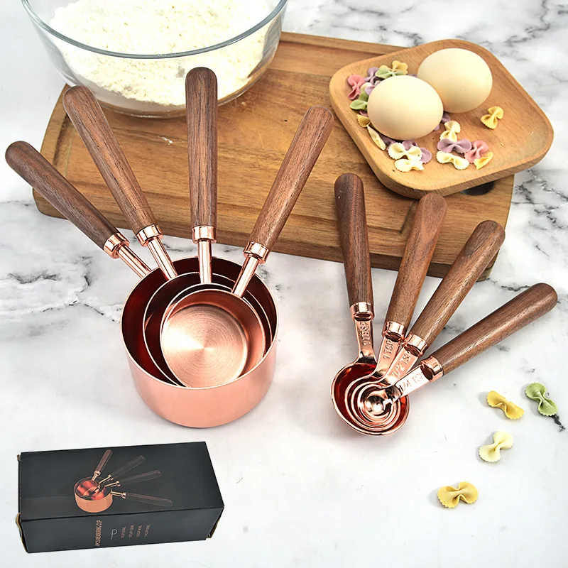 Hammered Metal Copper Measuring Cups