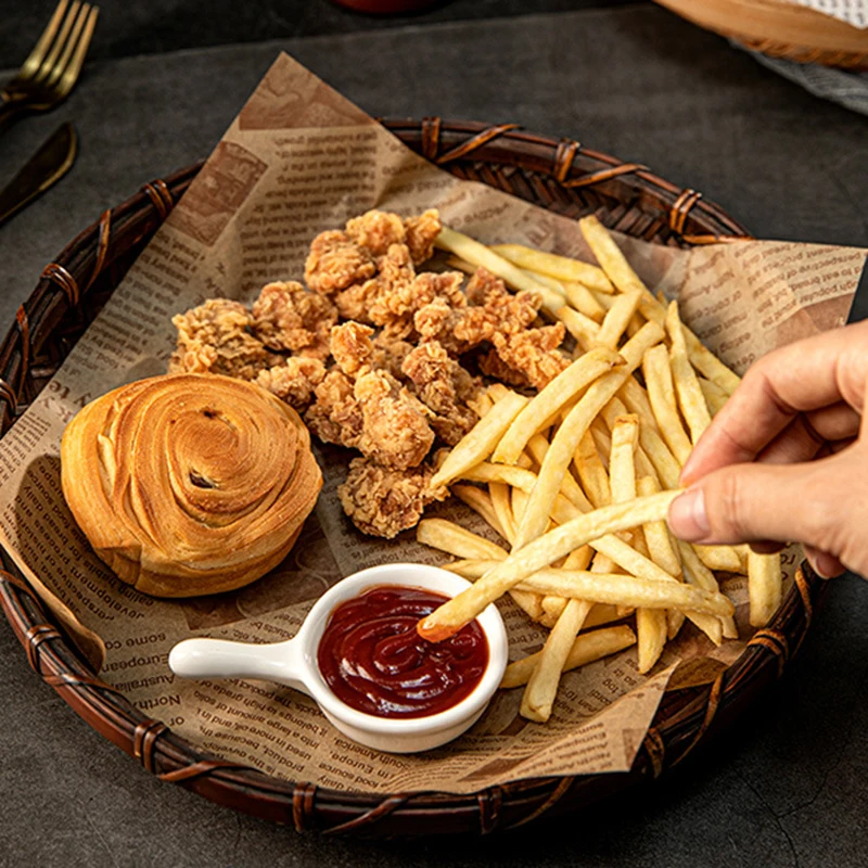 50 Feuilles De Papier D'emballage Alimentaire Deli Papier Sulfurisé
