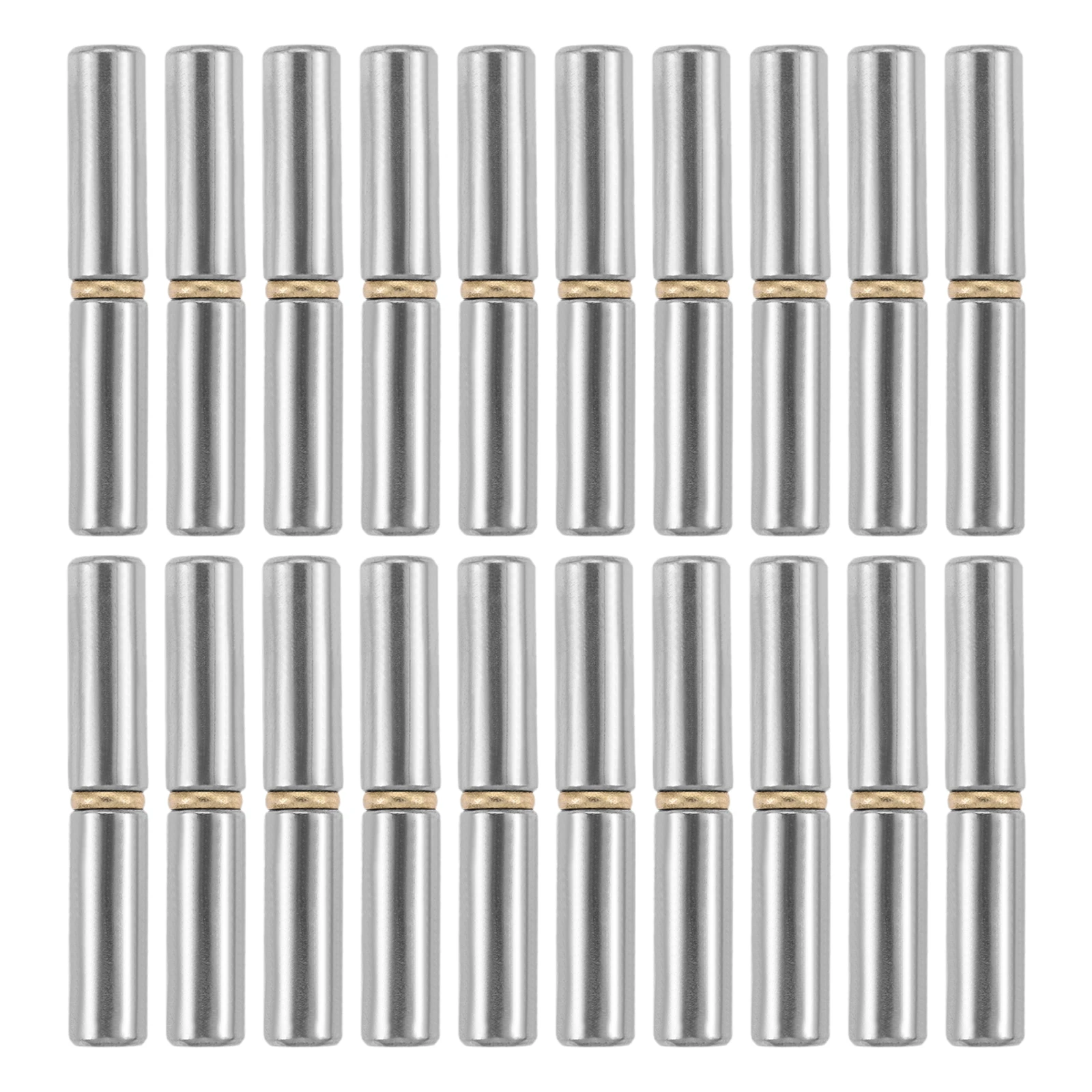 stainless steel hinges door hinges 20pcs 60x10mm Carbon Steel Weld On Bullet Hinges Welded Removal Door Shaft Hinges Home Gate Window Part Male to Female Hinge Pin