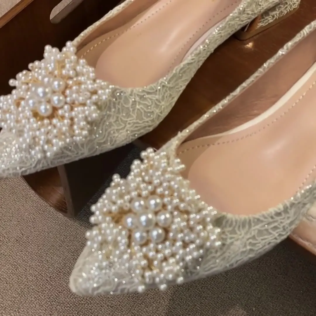 

Сандалии женские на высоком каблуке, туфли-лодочки с острым носком, на шнуровке, универсальная обувь без застежки, весна 2024