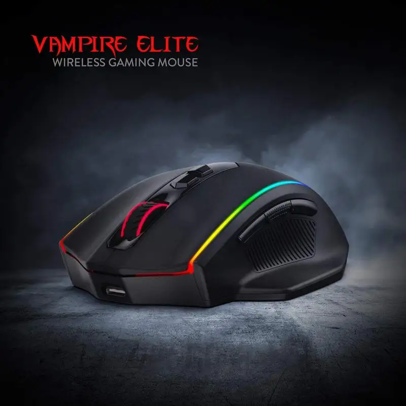 Redragon M913 Impact Elite Wireless Gaming Mouse, 16000 DPI Wired