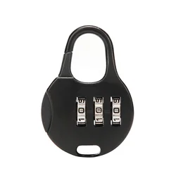 Secure Travel Combination Lock with Zinc Alloy - Anti - Theft Padlock (Black 01)