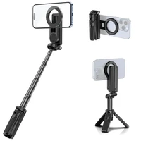Pocket Bluetooth Magnetic Selfie Stick Telescopic Multifunctional Tripod Stand for IPhone Magsafe Travel Monopod Selfiestick