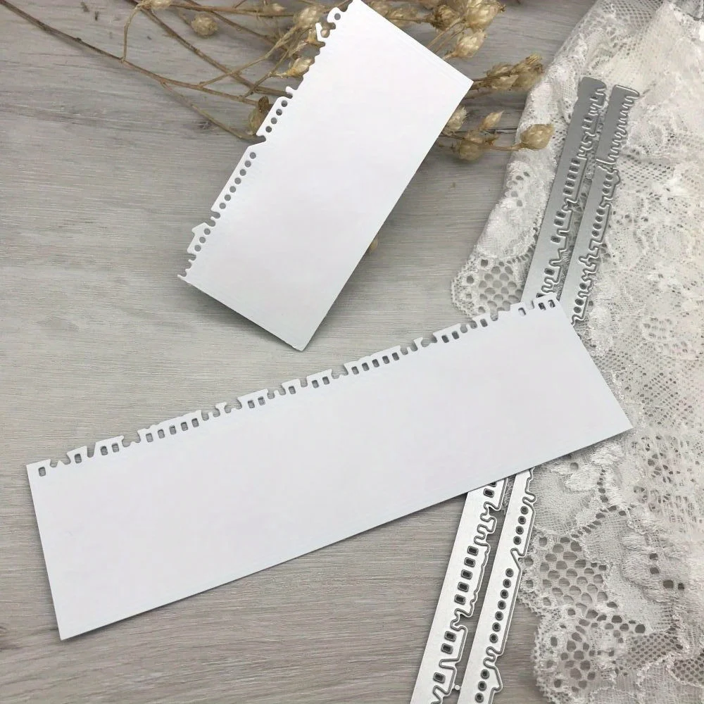 1pcs 금속 절단 다이 컷 다이 금형 책 가장자리 장식 스크랩북 종이 공예 블레이드 펀치 스텐실 다이