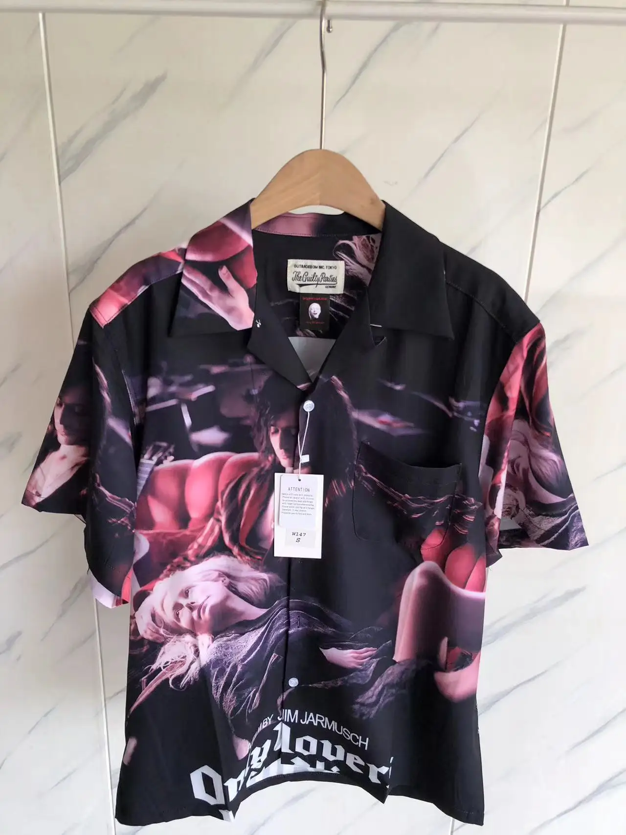 

Новый 23SS Новые рубашки WACKO MARIA для мужчин и женщин, гавайский пляжный стиль, рубашка с коротким рукавом Haikyuu