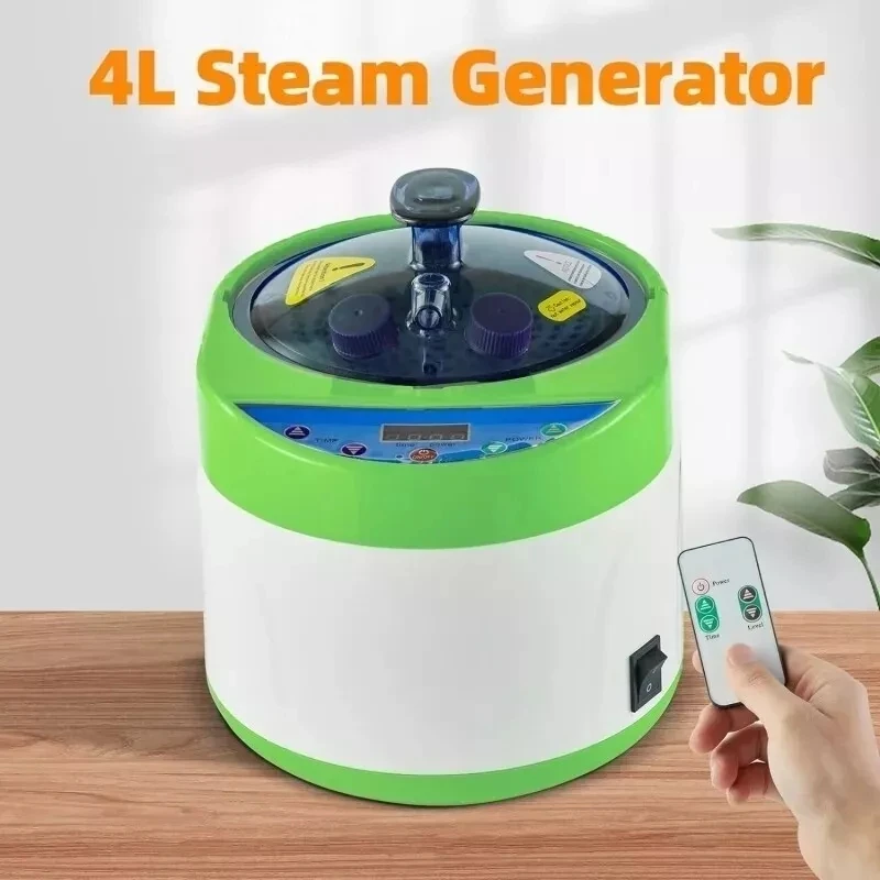 4L 2000W Sauna Steam Generator Portable Sauna Steamer with Remote Control Sauna Pot 3