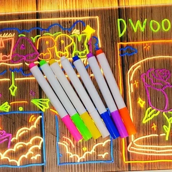 Set di 12 Pennarelli per Lavagna, Colori Assortiti per Lavagna Bianca e Nera, Ideali per Scuola e Ufficio