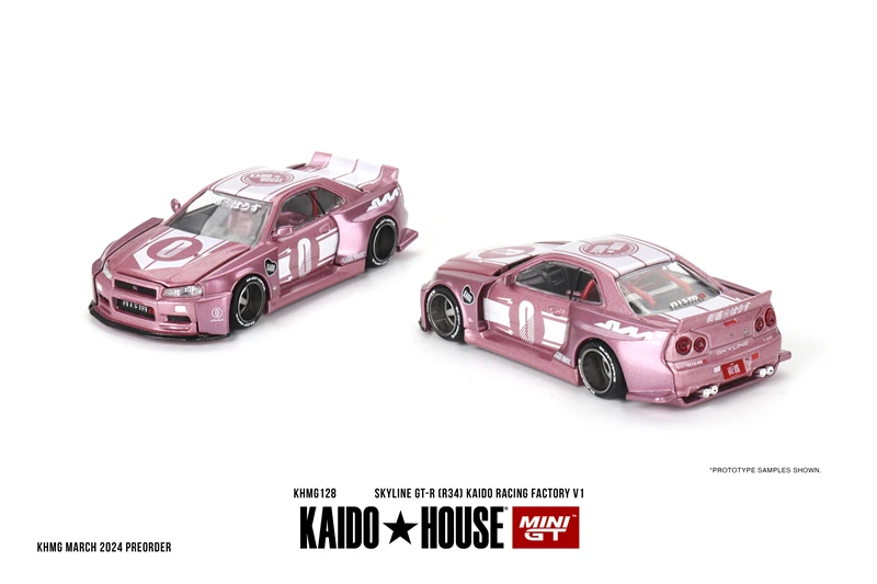 

**Pre-Order** Kaido House x MINI GT 1:64 Skyline GT-R (R34) KAIDO RACING FACTORY V1 Diecast Model Car