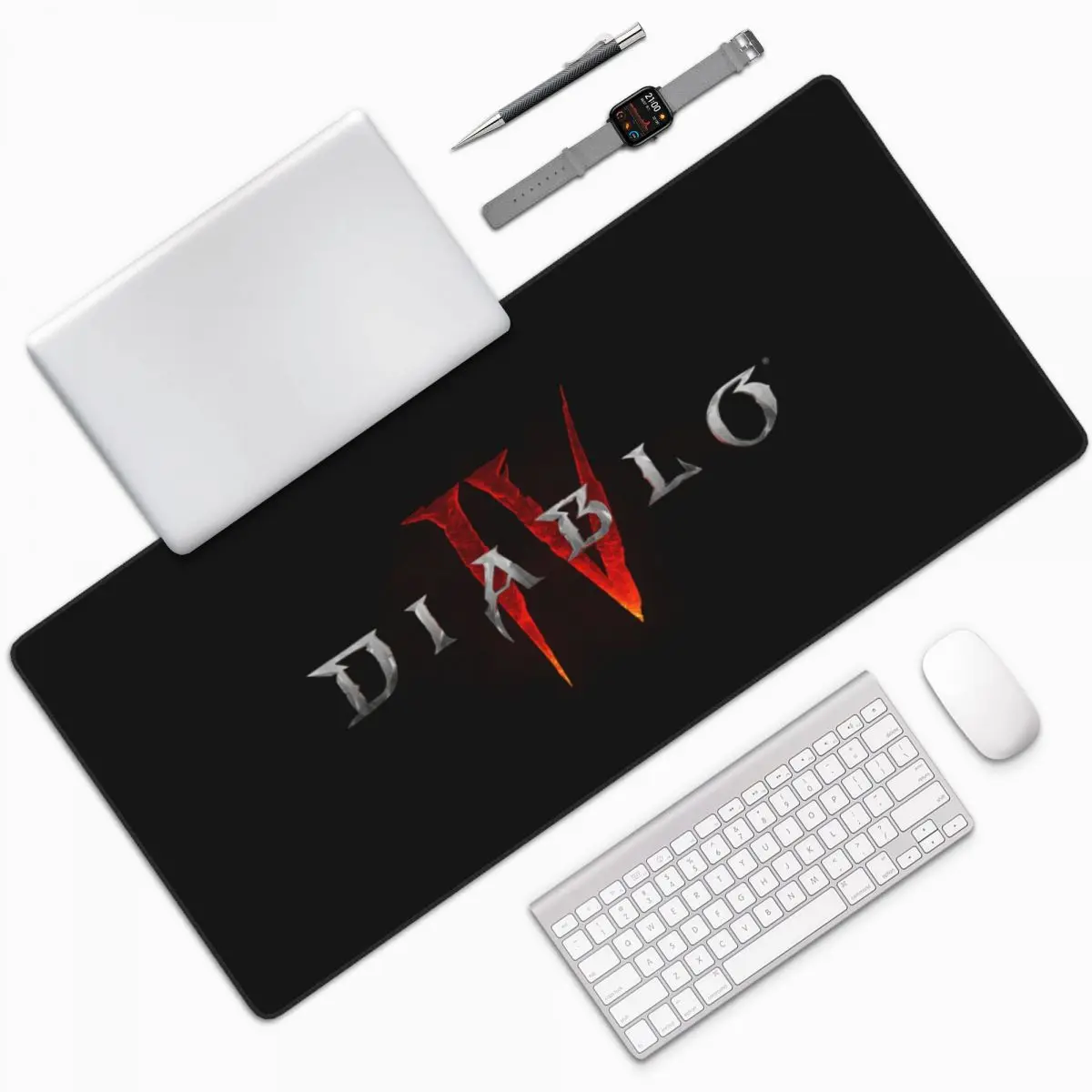 Diablo 4 Horror Game Pc Mouse Mat Mousepad Black Gaming Fabric Gamers Mouse Pad