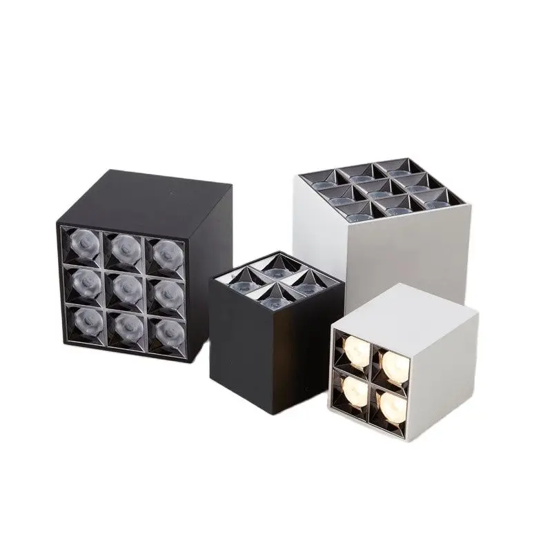 

Dimmable Square LED Downlight 8W 12W18W 27W Anti Glare COB Ceiling Lamps AC110V 220V Lndoor Down Lights Room Bedroom Lighting