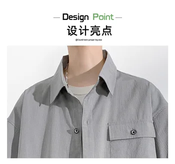 Men Shirt Short Sleeve Summer Sportswear Oversize 6XL 7XL 8XL 10XL Plus Size Formal Casual Streetwear Loose Pocket High Quality 2