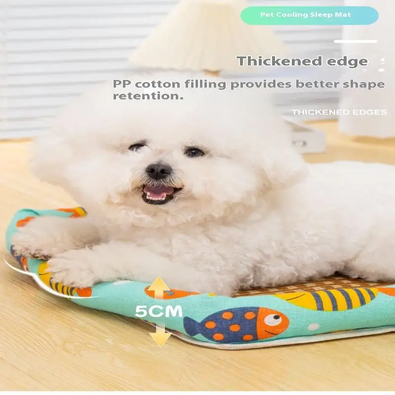 Cool Summer Pet Mat For Dogs And Cats Waterproof Cooling Bed_voghion.com