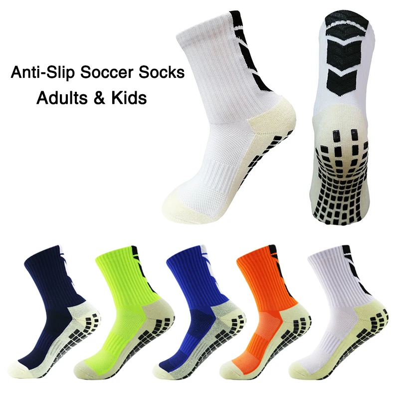 

2022 Sports Football Socks Grip Anti-Slip Socks Thickened Breathable Non Skid Soccer Socks Adults Kids Outdoor Cycling Sock