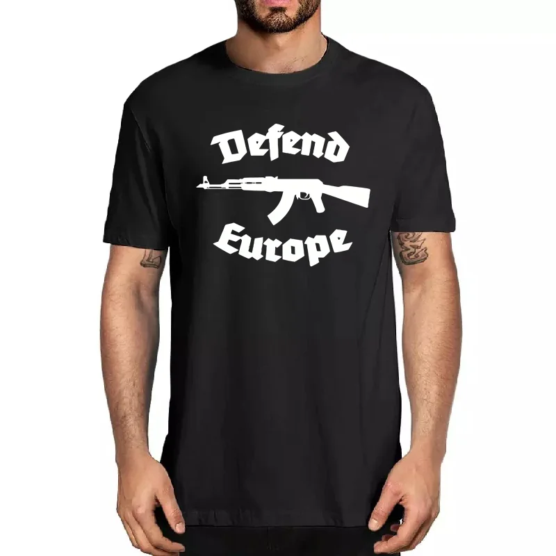 Defend Europe T shirt Immigrant Islam Custom Design Print Tee