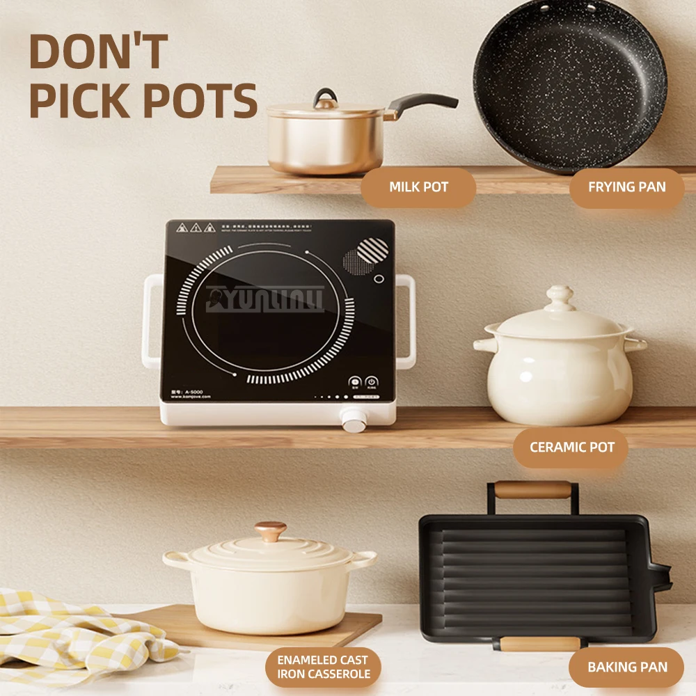 2100W High Power Intelligent Electric Ceramic Stove Household Tea Stove Infrare Heating Furnace 4