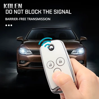 Nuovo TPU Car Flip Key Case Cover Shell per Honda Civic Fit Accord CRV HRV Jazz Odyssey per Acura TL TSX ZDX RSX CRZ accessori - Nuovo TPU Car Flip Key Case Cover Shell per Honda Civic Fit Accord CRV HRV