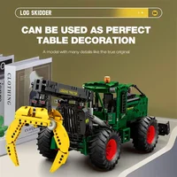 1741PCS RC Timber Tractor Building Blocks Farm Tractor Technology Electronic Remote Control Car Bricks Model Kids Toys Idea Gift 5