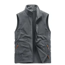 

S-5XL Large Size Clothing Men Fleece Vest Jacket 2021 Spring New Windproof Casual Warm Vest Coat Men Winter Vest Men's Jackets
