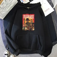 Red Dead Redemption Game Print Hoody Autumn Casual Sweatshirt Men Long Sleeve Hoodies Loose Comfortable Pullovers Fleece Clothes 1