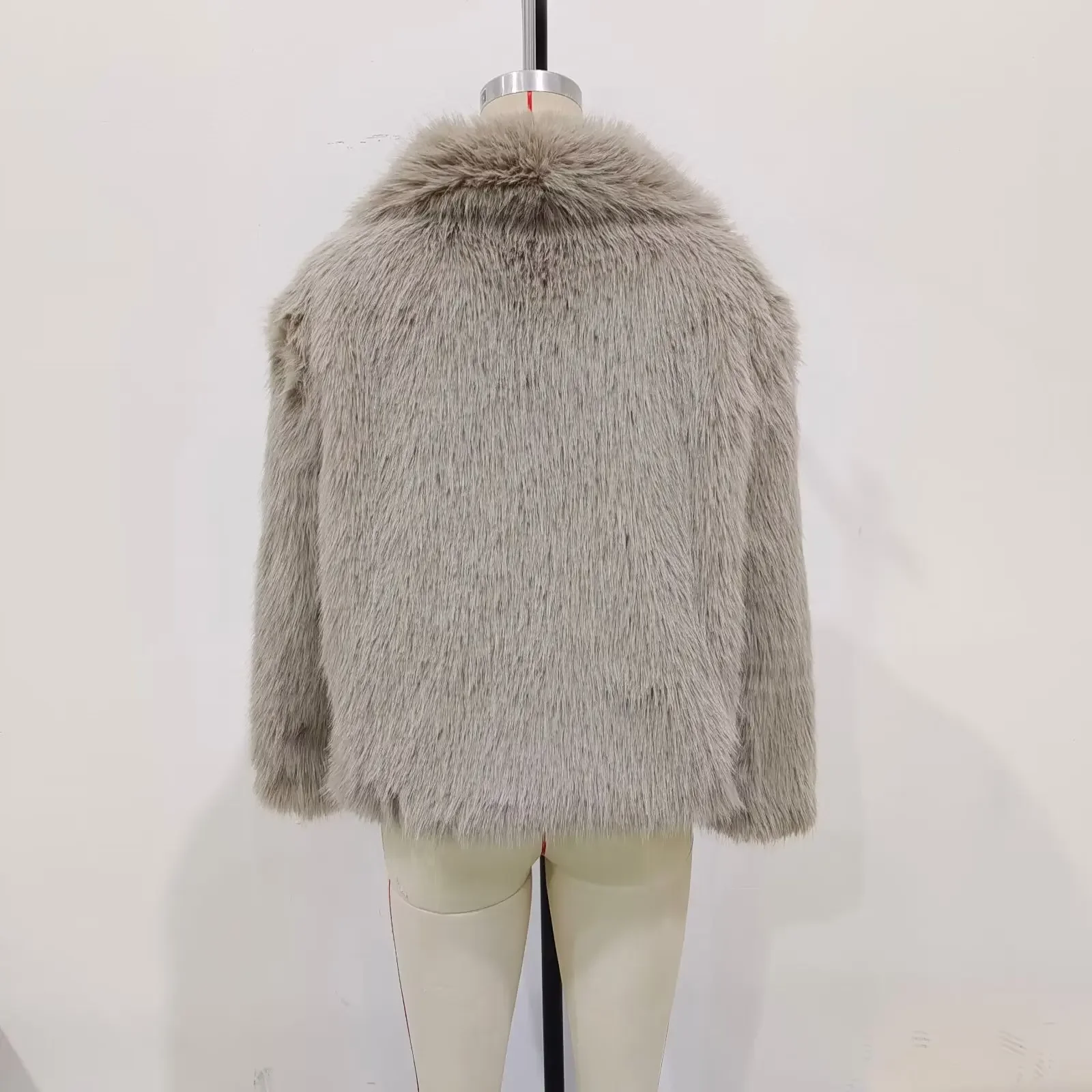 Faux Fur Coat Women 2023 Winter Turndown Collar Thick Warm Fur New Outerwear Female Casual Loose Long Sleeve Coats